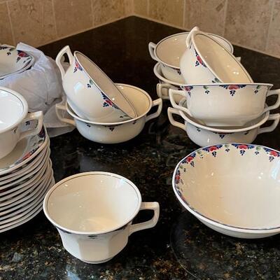 #364 Veruschka Pattern by Adams Partial Set of China, Made in England 