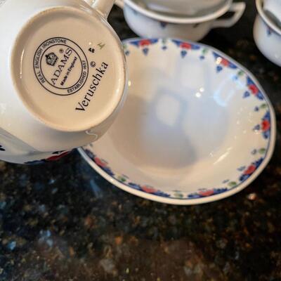#364 Veruschka Pattern by Adams Partial Set of China, Made in England 