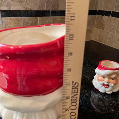 #367 Ho Ho Ho Santa's Pitcher and 3 Mugs 
