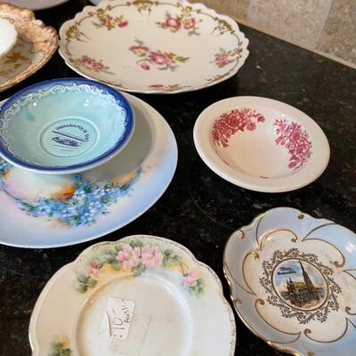 #371 Large Collection of Porcelain China Plates 