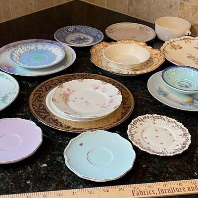 #371 Large Collection of Porcelain China Plates 