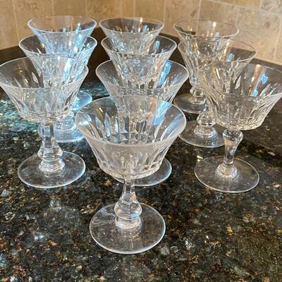 #373 (10) Sherbet Baccarat Crystal Glasses 