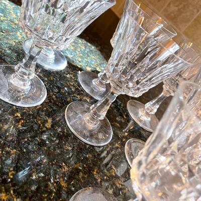 #374 (9) Sherry  Baccarat Crystal Glasses 