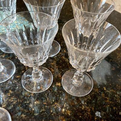 #374 (9) Sherry  Baccarat Crystal Glasses 
