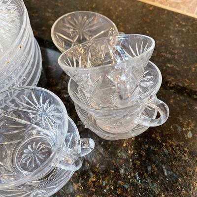 #377 Desert Set of Cups(12)  and Plates(9)  
