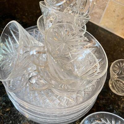 #377 Desert Set of Cups(12)  and Plates(9)  