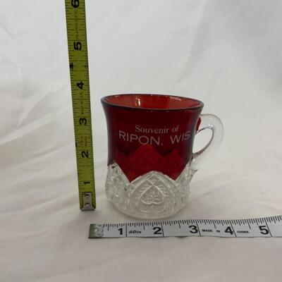 [47] VINTAGE | Ruby Flash Souvenir Mug | Ripon, Wisconsin