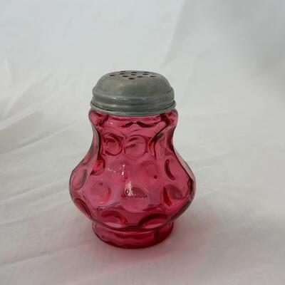 [53] VINTAGE | Cranberry Thumbprint Sugar Shaker