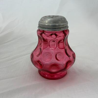 [53] VINTAGE | Cranberry Thumbprint Sugar Shaker