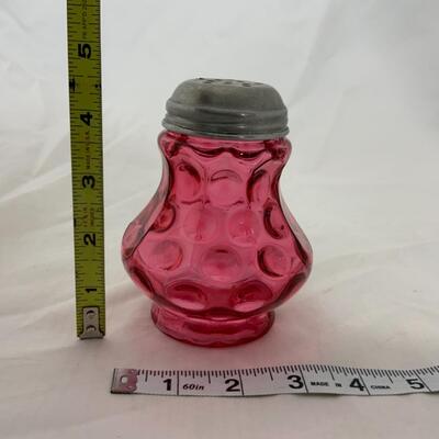 [53] VINTAGE | Cranberry Thumbprint Sugar Shaker