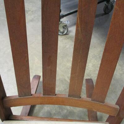 Lot 183 - Vintage Mission Style Wooden Rocking Chair