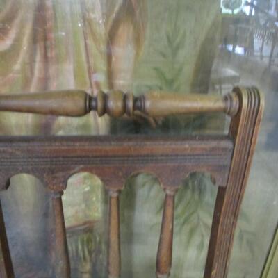 Lot 190 - Vintage Wooden Chair with Cane Seat