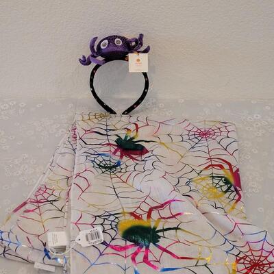 Lot 24: Spider Scarf and Headband