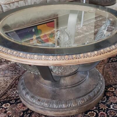 Round Top Glass Coffee Table