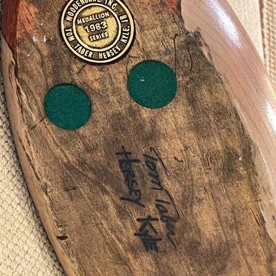 Lot 62 Wooden Mallard Duck Decoy by Tom Taber & Hersey Kyle 1983 Medallion Series