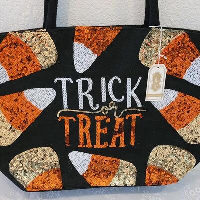 Lot 55: Halloween Sequin Tote Bag