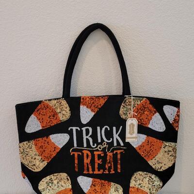 Lot 55: Halloween Sequin Tote Bag