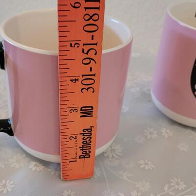 Lot 63: (4) Black Cat Coffee Mugs