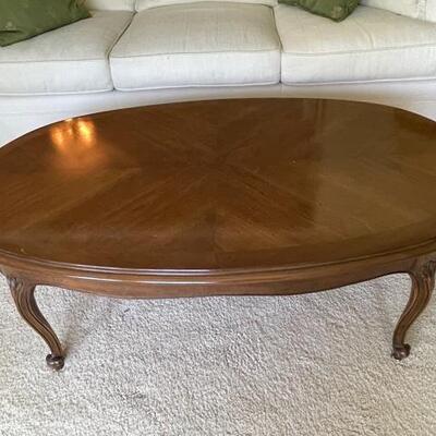 Lot 82 Drexel Oval French Style Coffee Table