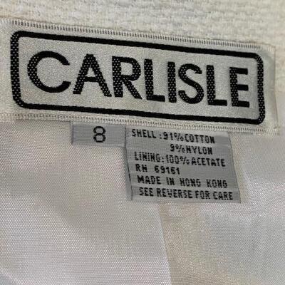 Lot 87 Vintage Carlisle Dress 2pc Set Jacket & Skirt Size 8