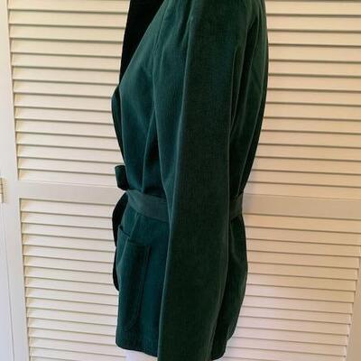 Lot 88 Green Faux Suede Jacket by Stanley Sherman Size 8