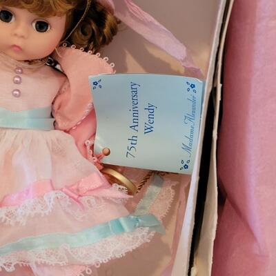 Lot 75: Madame Alexander - Saturday's Child and 75th Anniversary Wendy