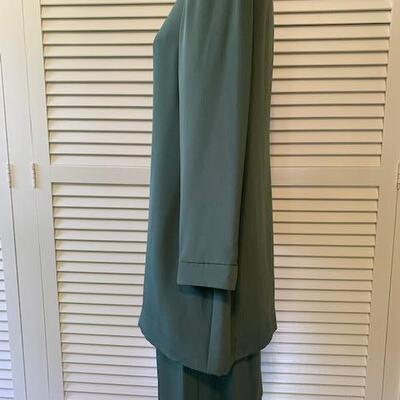 Lot 89 Vintage 2pc Sage Green Dress Cutom Made No Label Size Medium