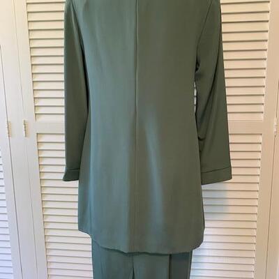 Lot 89 Vintage 2pc Sage Green Dress Cutom Made No Label Size Medium