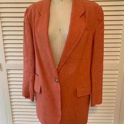 Lot 92 Coral Blazer by Jaxsport Front Pockets Size Medium