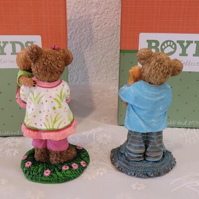 Lot 82: (2) Boyd's Bears Figurines 