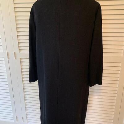 Lot 95 Vintage I. Magnin Black Coat by Manor Bourne Size Medium