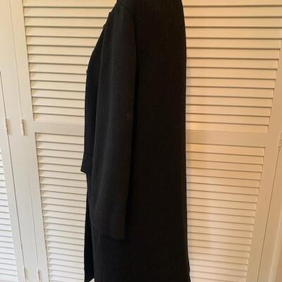 Lot 95 Vintage I. Magnin Black Coat by Manor Bourne Size Medium
