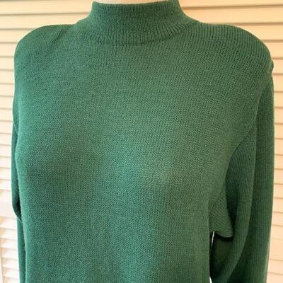 Lot 98  Vintage St. John Knit for Saks Fifth Ave. Green Knit Dress