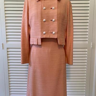 Lot 99 Vintage Bullock's Wilshire 2 pc Set Jacket & Dress Size 8 or Medium