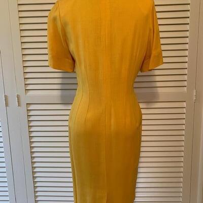 Lot 100 Vintage Yellow Dress Anne Crimmins for Umi Collections Size 8