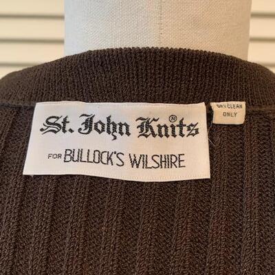 Lot 112 St. John Knit for Bullock's Wilshire 2pc Dark Brown 