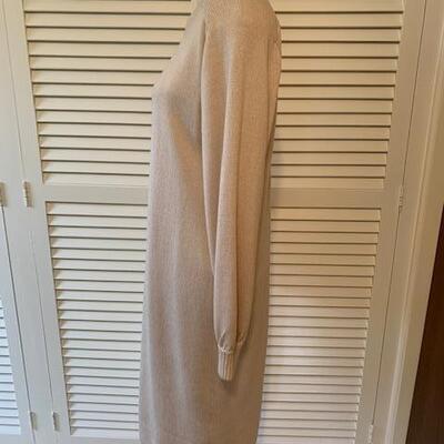 Lot 114 Vintage St. John Beige Long Knit Dress By Marie Gray Size 8