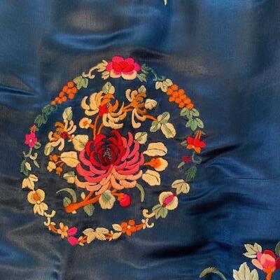 Lot 117 Vintage 1940s Souvenir Chinese Sweetheart Pajamas Size Medium 2pcs