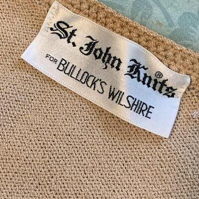 Lot 118 Vintage St. John Knit for Bullock's Wilshire 2pc Beige AS IS