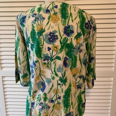 Lot 119 Vintage Floral Blouse Hawaii by Kahala for Bullock's Wilshire Medium