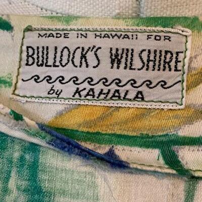 Lot 119 Vintage Floral Blouse Hawaii by Kahala for Bullock's Wilshire Medium