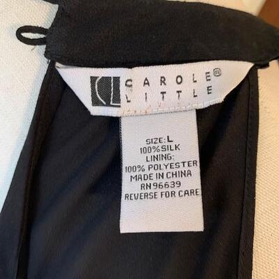 Lot 121 Black Sequins Halter Top by Carole Little Size Large