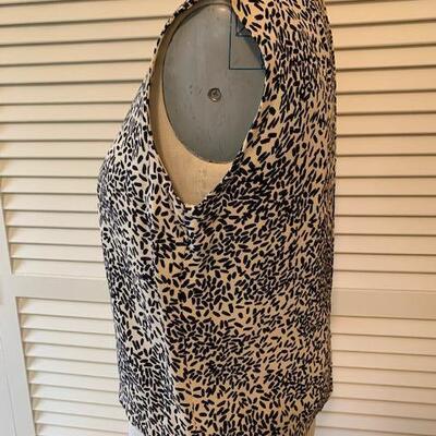 Lot 125 Vintage Sleeveless Top Necktie Attached Size Small Handmade