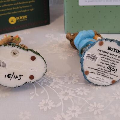 Lot 85: (2) Boyd's Bears Figurines 