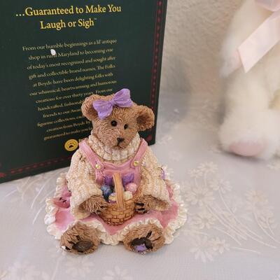 Lot 91: Boyd's Bear Figurine and Baby Boyd's Plushie 