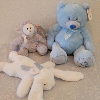 Lot 98: (3) Baby Plushies 