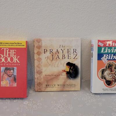 Lot 106: The Living Bible, The Bookfor Children and The Prayer of Jabez