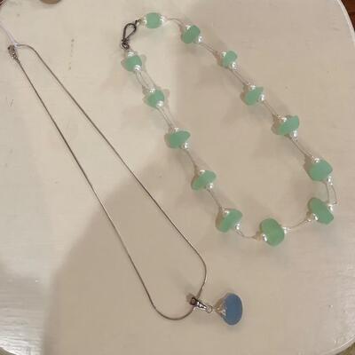 N - 1280 pair of Seaglass necklaces