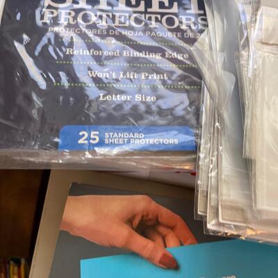 #387U   - Partial Boxes of Sheet Protectors and File Folders 