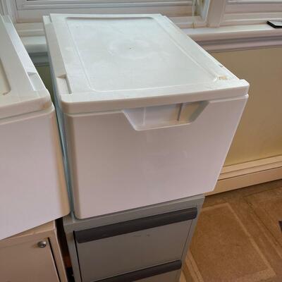 #399U - (2) Plastic File Drawers
